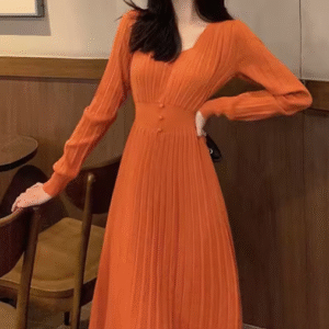 فستان شتوي أنيق ملابس الشتاء ، فساتين