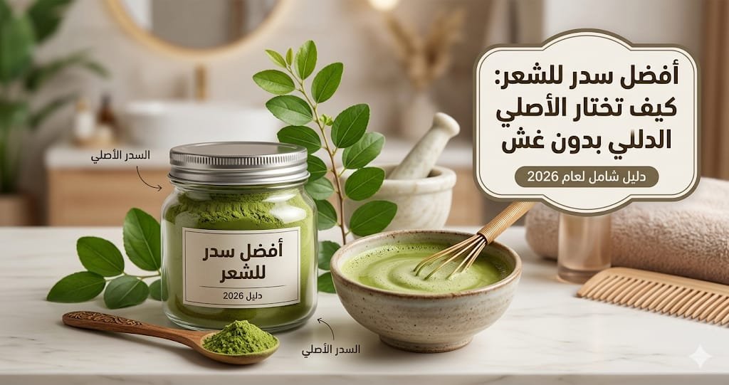 صورة توضيحية لأفضل نوع سدر للشعر الأصلي وكيفية التمييز بينه وبين السدر المغشوش - دليل 2026